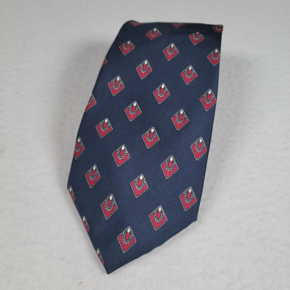 Christian Dior Monsieur Italian Silk Men's Tie Geometric‎ Pattern, Made In USA